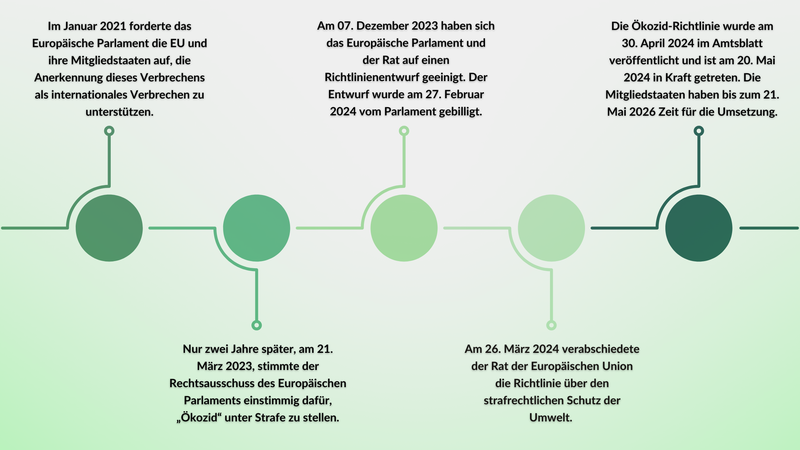 Meilensteine der Umweltstrafrechtsrichtlinie