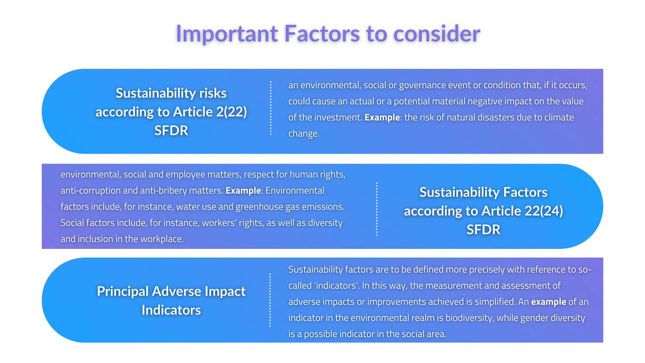 SFDR_Important Factors